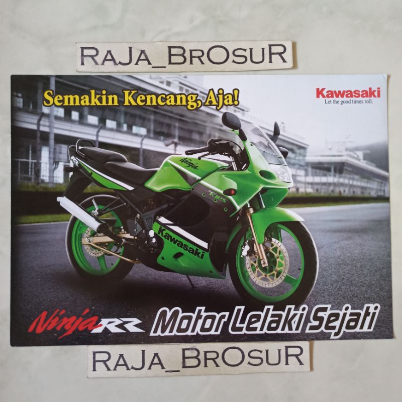 Poster brosur katalog leaflet jadul lawas Kawasaki Ninja 150RR 2007 6speed 2Tak 2T