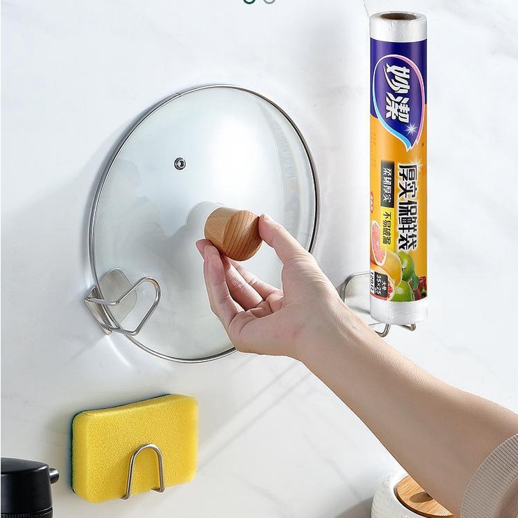 Kait Holder Penyimpanan Handuk Mantel Bentuk U Bahan Stainless Steel Multifungsi Untuk Kamar Mandi / Dapur