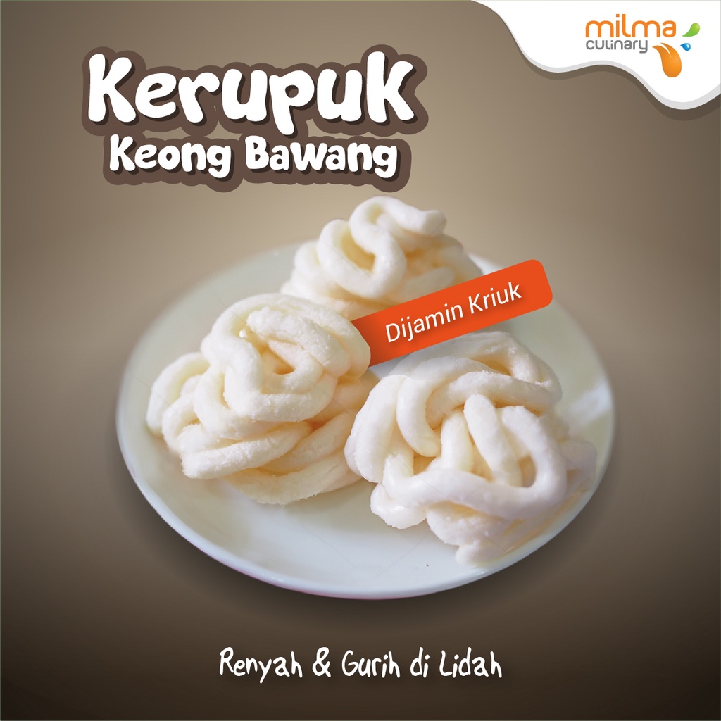 

KERUPUK KEONG BAWANG Asli Palembang Keong Bawang Gurih Kriuk Enak Mantapp!