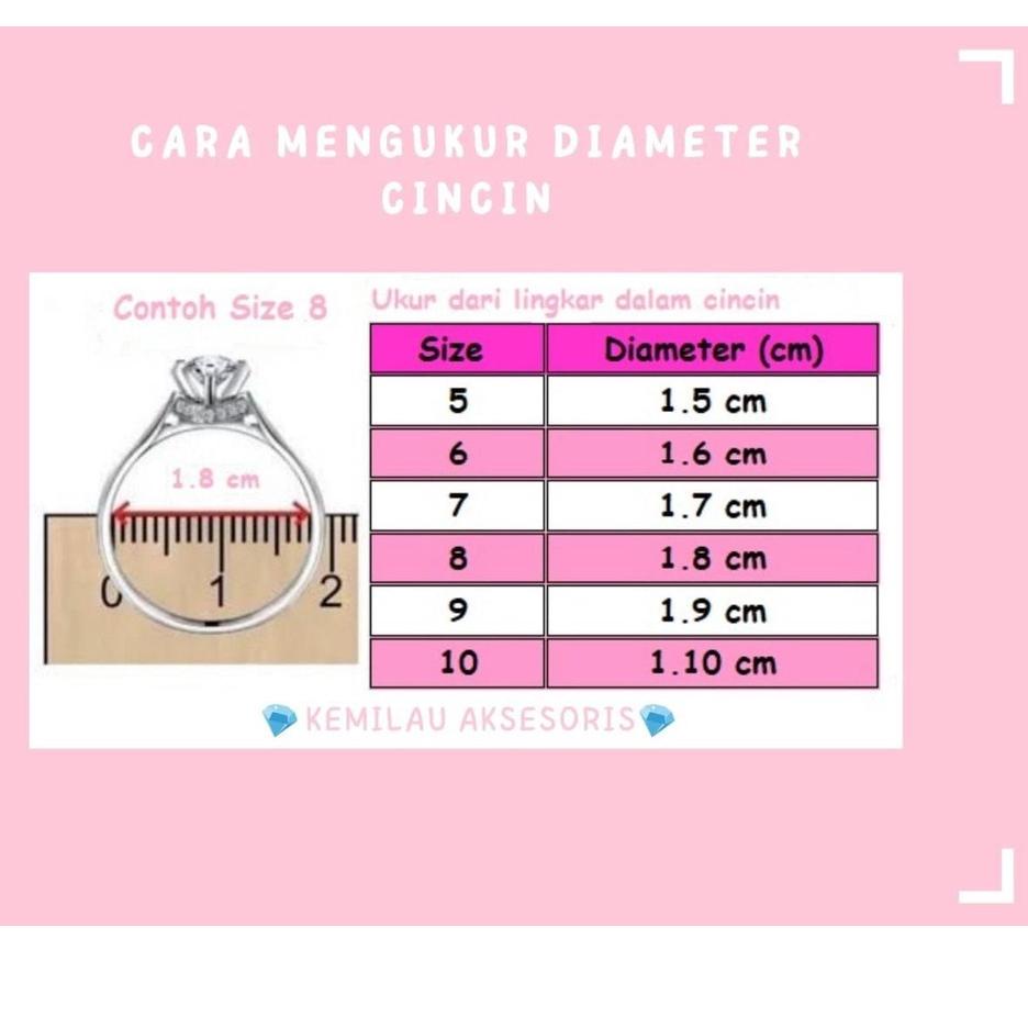 Pasti Diskon Cincin titanium 2 in 1 alba