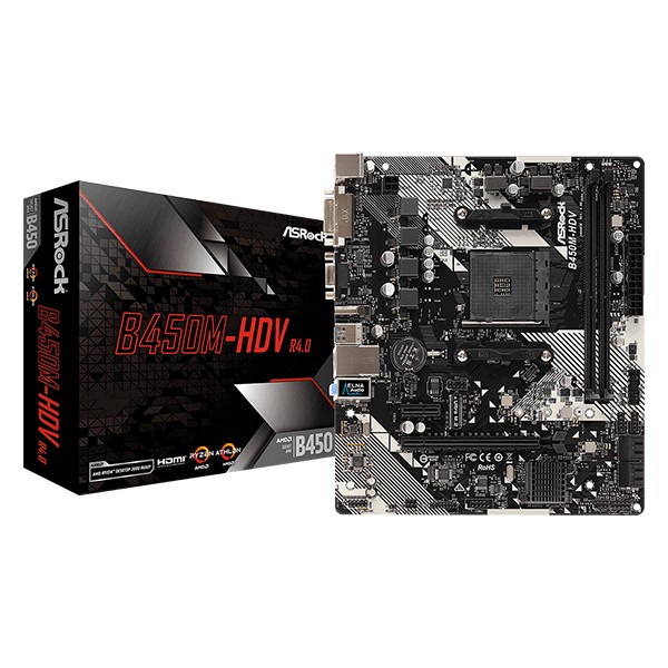 Asrock B450M-HDV (AM4, AMD Promontory B450, DDR4, USB3.1, SATA3) NAMPOL GAN