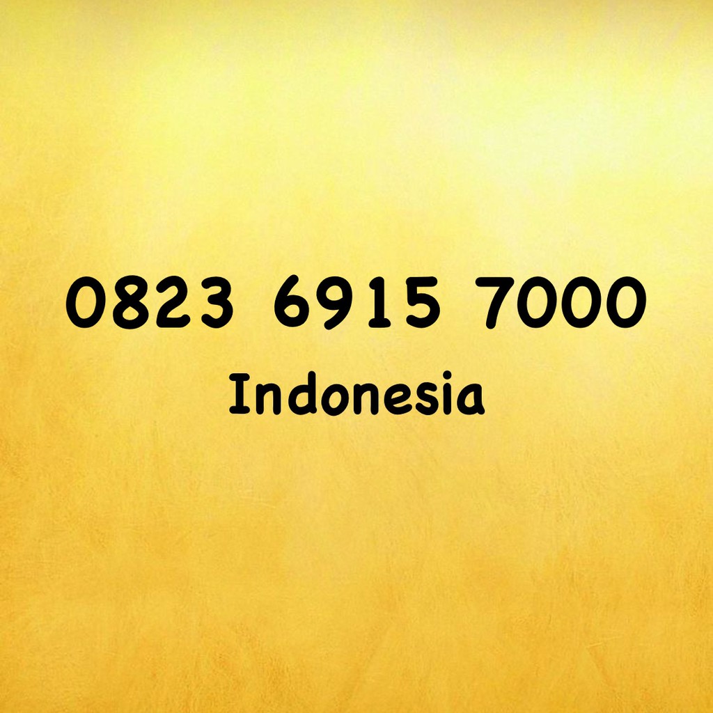 Nomor Cantik Kartu AS Triple A - 000 - 0823 6915 7000