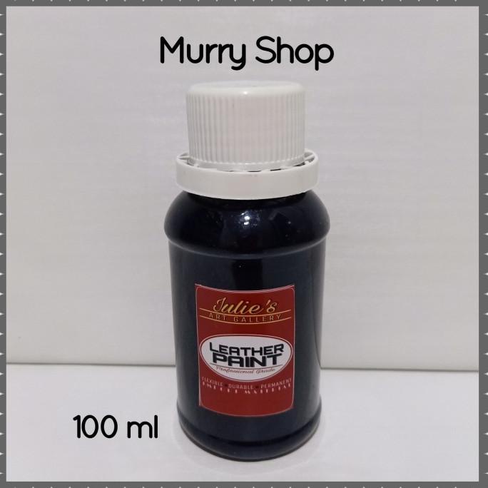 Cat Kulit Tas Sepatu Warna Hitam Black