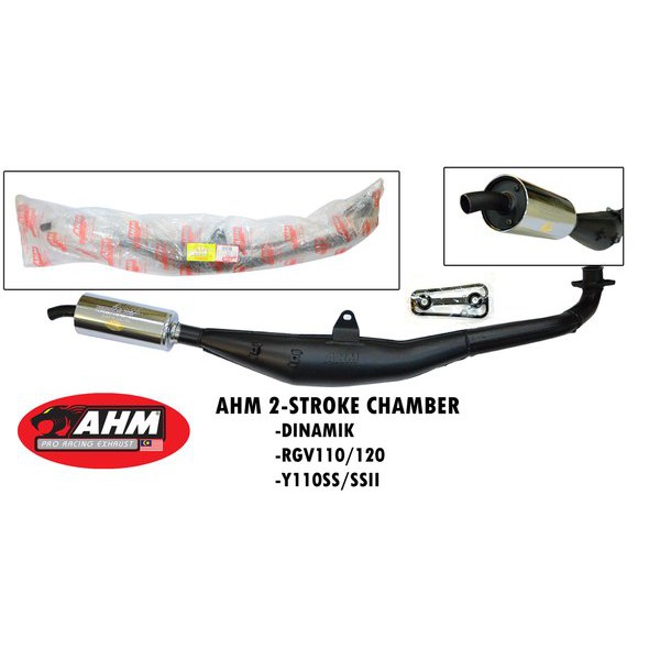 KNALPOT AHM STD RACING FIZR F1z F1zr Fiz SATRIA 2TAK 2T 2 Tak Lumba Hiu Standar Standart Chamber