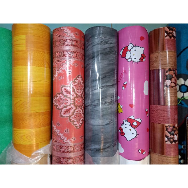 Tikar lantai bahan spon empuk lebar 2m