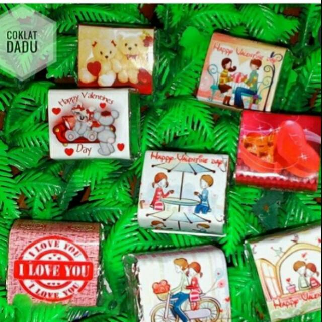 

Coklat dadu tema Valentine per 100 pcs