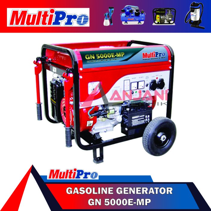 MESIN GENSET LISTRIK BENSIN 4000 WATT 4 KW MULTIPRO GN 5000 E-MP GENERATOR 4000WATT 4KW GN5000 5000E