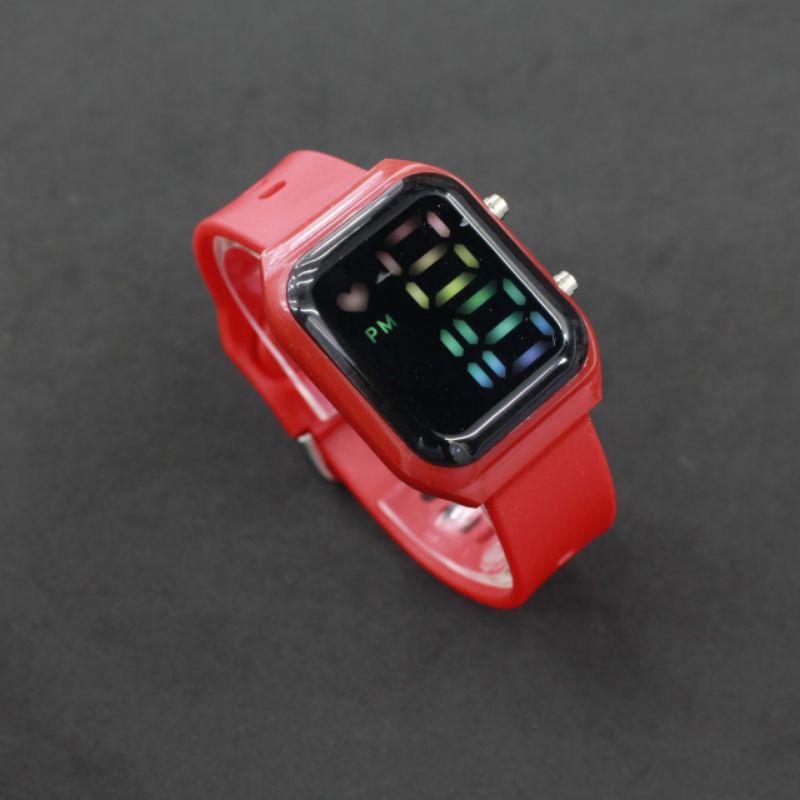 Jam Tangan Wanita LED Digital Watch A2 Colorfull Rainbow Light / jam tangan LED Digital wanita pria