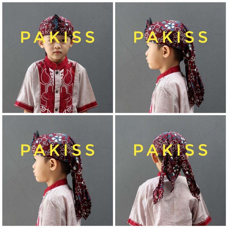 Blangkon Anak Motif Batik Cirebonan - Blangkon Anak Motif Batik 9