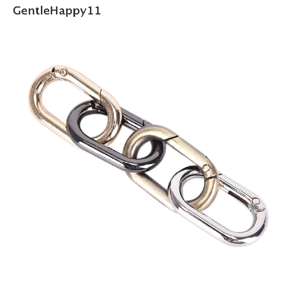 Gentlehappy 5PCs / Set Kait Snap Bentuk O Bahan Alloy Untuk Outdoor