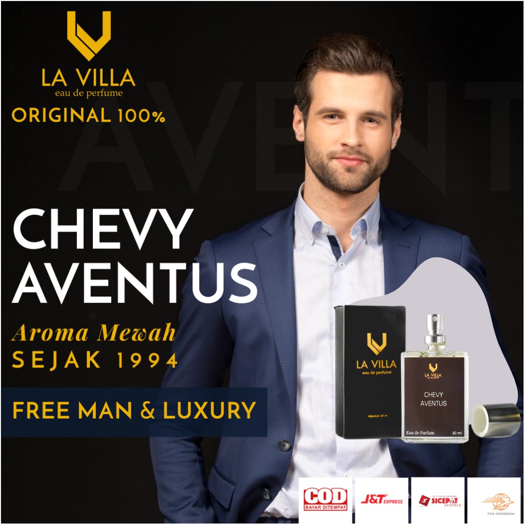 Parfum Pria Original Tahan Lama  Premium Eau de Parfume Aroma Mewah Sejak 1994 Chevy Aventus By La V
