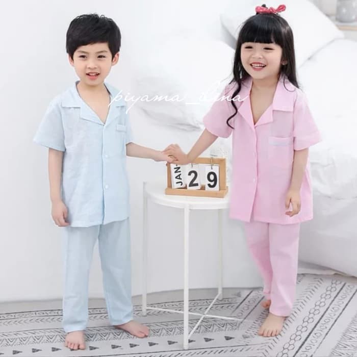 AN-34 piyama anak/ baju tidur anak Bahan Organik Premium