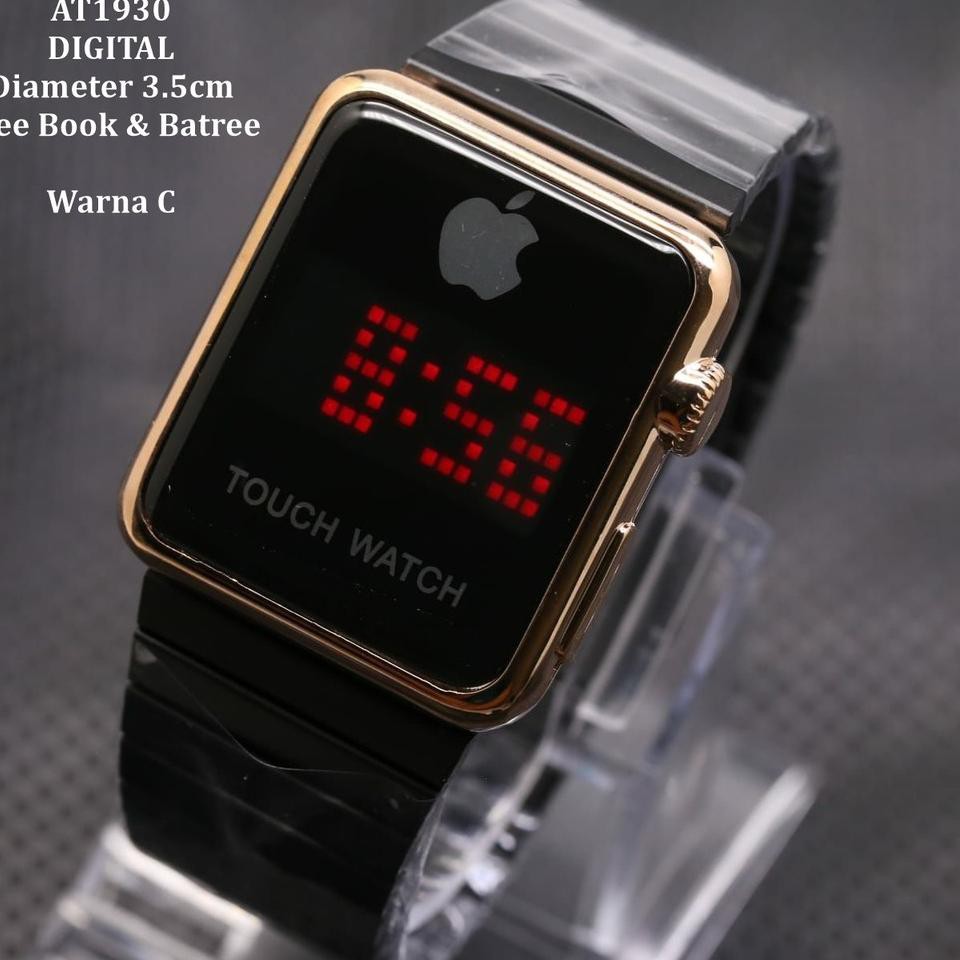 Tren Kekinian.. Jam Tangan led Wanita iPhone Touch Watch Rantai AT1930 Murah