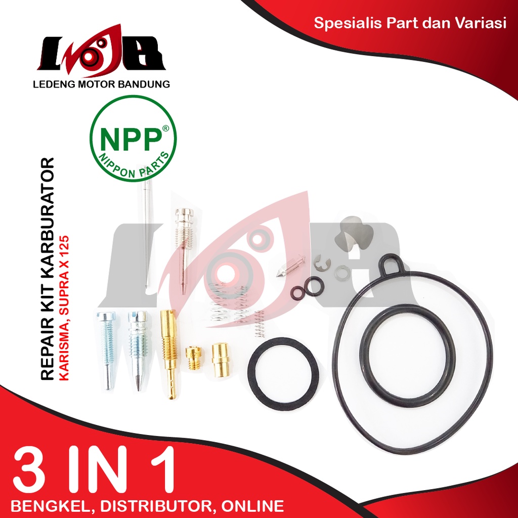 NPP RepairKit Karburator Karisma Supra X 125 Parkit Daleman Carbu Karbu