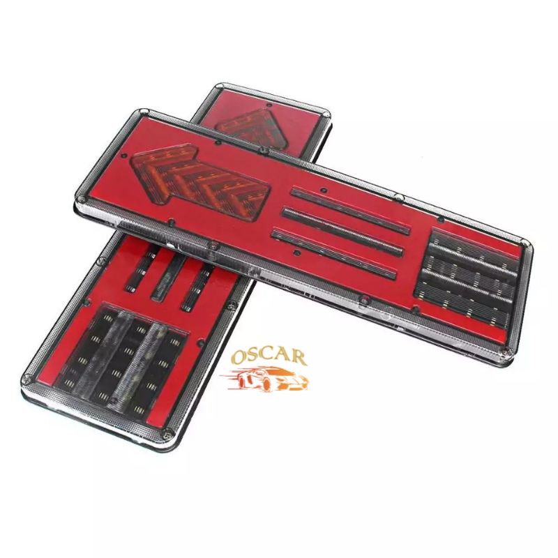 Lampu Variasi Stop Lamp LED Lampu REM Belakan Mobil Tuck Gandeng Cantet Rambo 24 Volt
