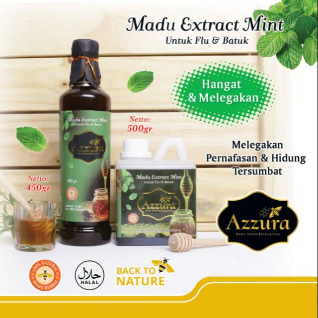 

Madu extract mint 450gr