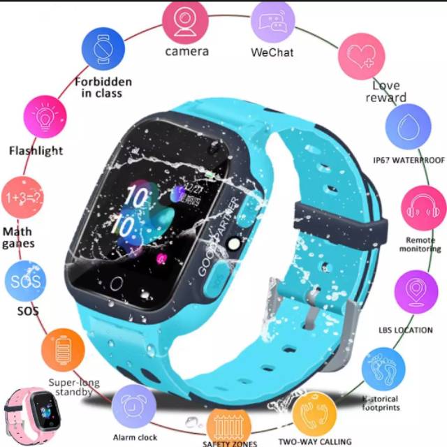 SMARTWATCH ANAK IMOO Q16 JAM HP KIDS ANTI AIR BISA TELPONAN SERI TERBARU 2019 JAM CANGGIH IMOO z5 y1