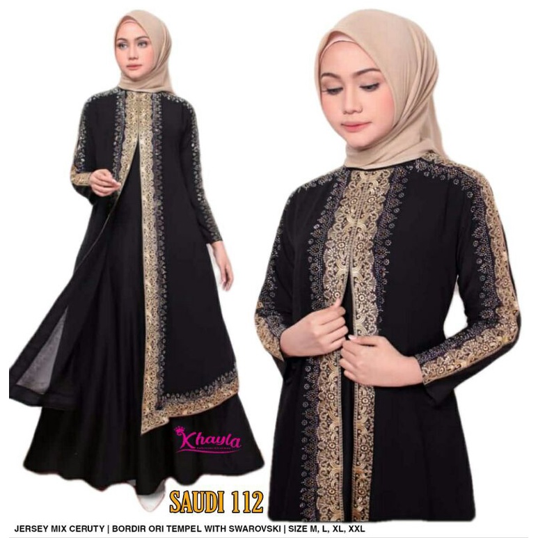 ABAYA SAUDI / ABAYA JERSEY MIX CERUTY