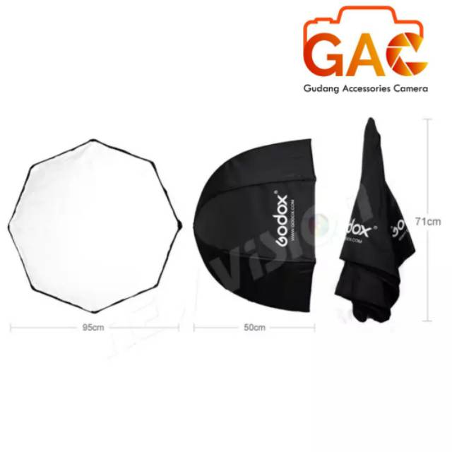 Softbox umbrella octagonal GODOX SB-UBW 120cm