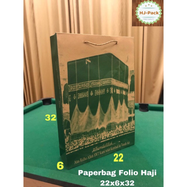 

Paperbag Paper bag Haji 22x6x32 Tas Kertas Goodie Bag Shopping Bag Terlaris