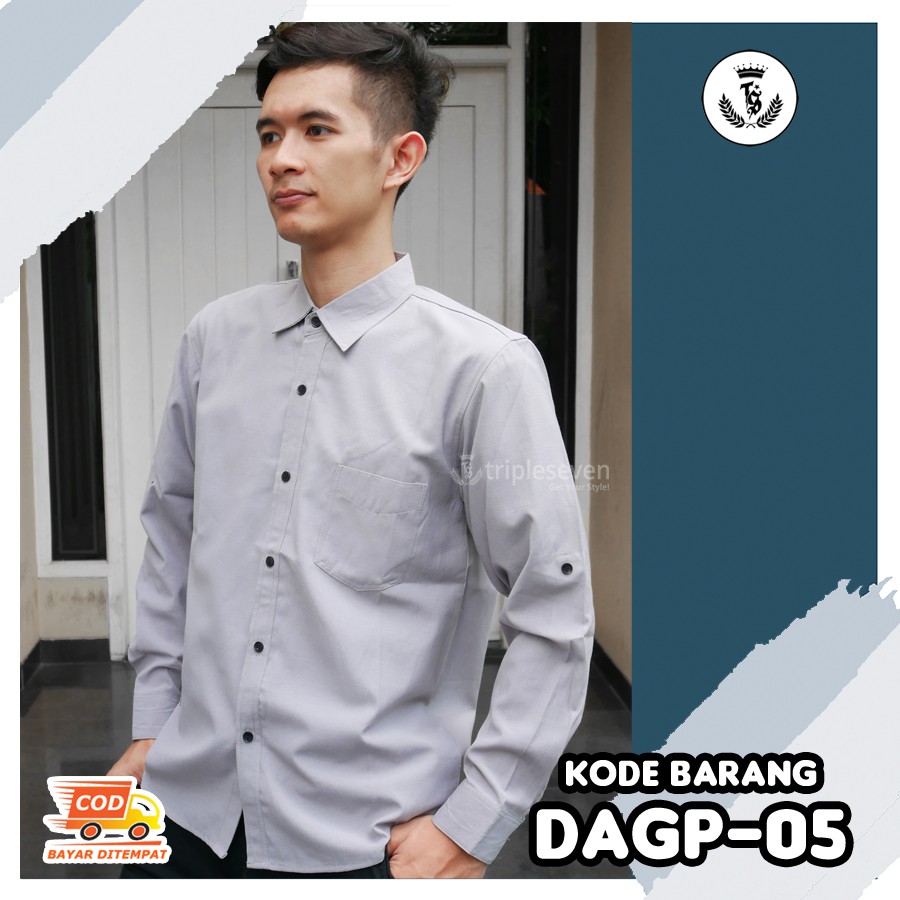 kemeja distro pria lengan panjang original dagger