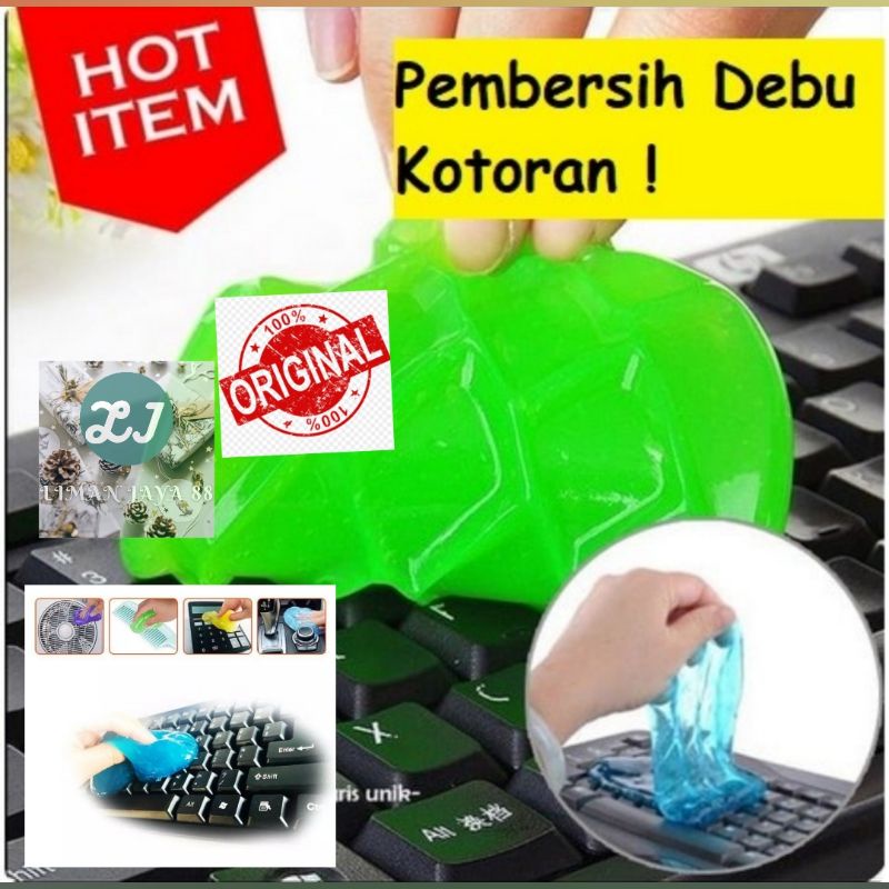 SUPER CLEAN GEL SLIME GELLY MAGIC GEL PEMBERSIH DEBU KEYBOARD AC DASHBOARD SERBAGUNA