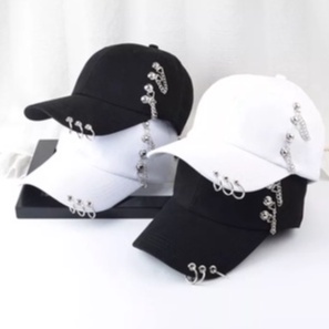 Topi Baseball Ring Anting Rantai Kpop Distro Premium