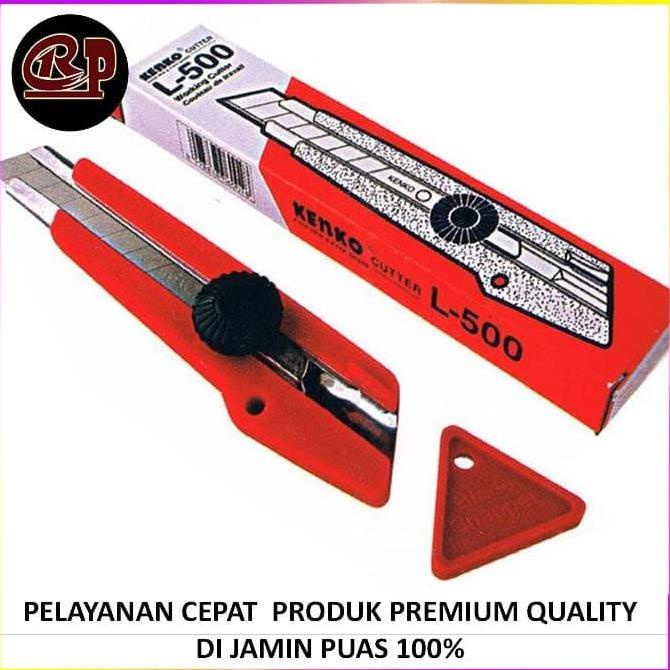 

Berkualitas Cutter Besar Kenko L-500 / Pisau Kater / Cutter Knife Kenko Hemat