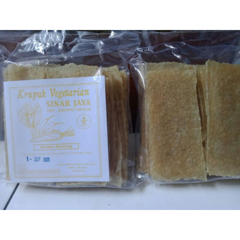 

KRUPUK / KERUPUK GENDAR KENTANG 250 GRAM