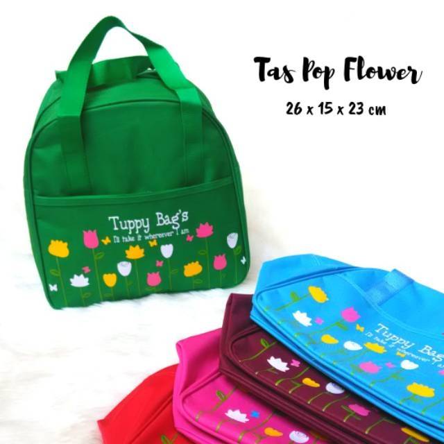 POP FLOWER BAG/Tas bekal/Tas pakaian/