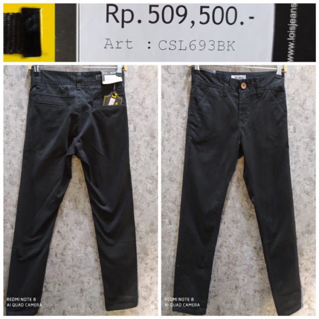 Celana Chinos Lois Hitam