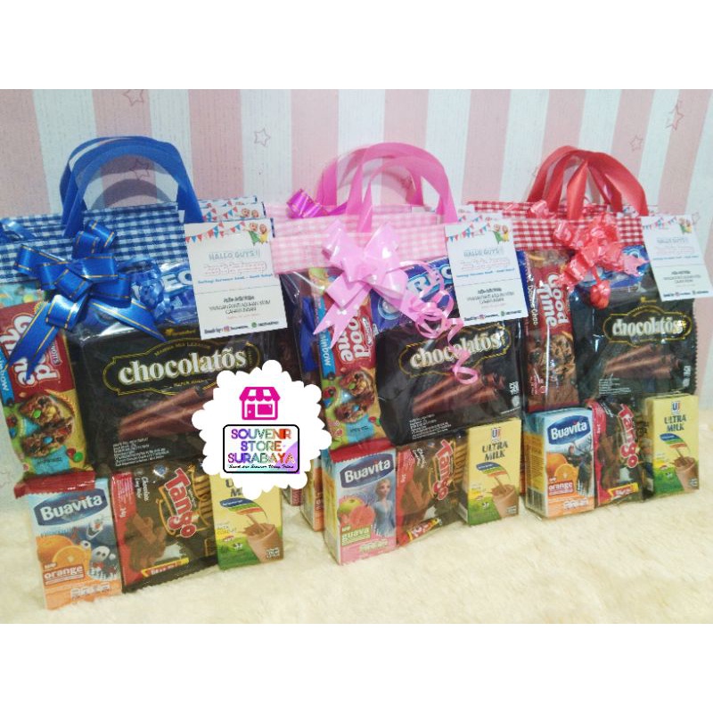 Bingkisan Snack No Chiki/ Paket Ultah sehat / Snack Ultah tanpa Chiki /Paket Snack Ultah