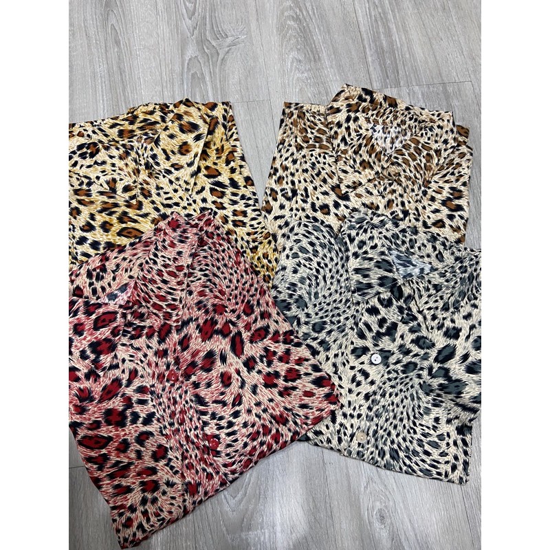 atasan kemeja bigsize/jumbo leopard (K1278)