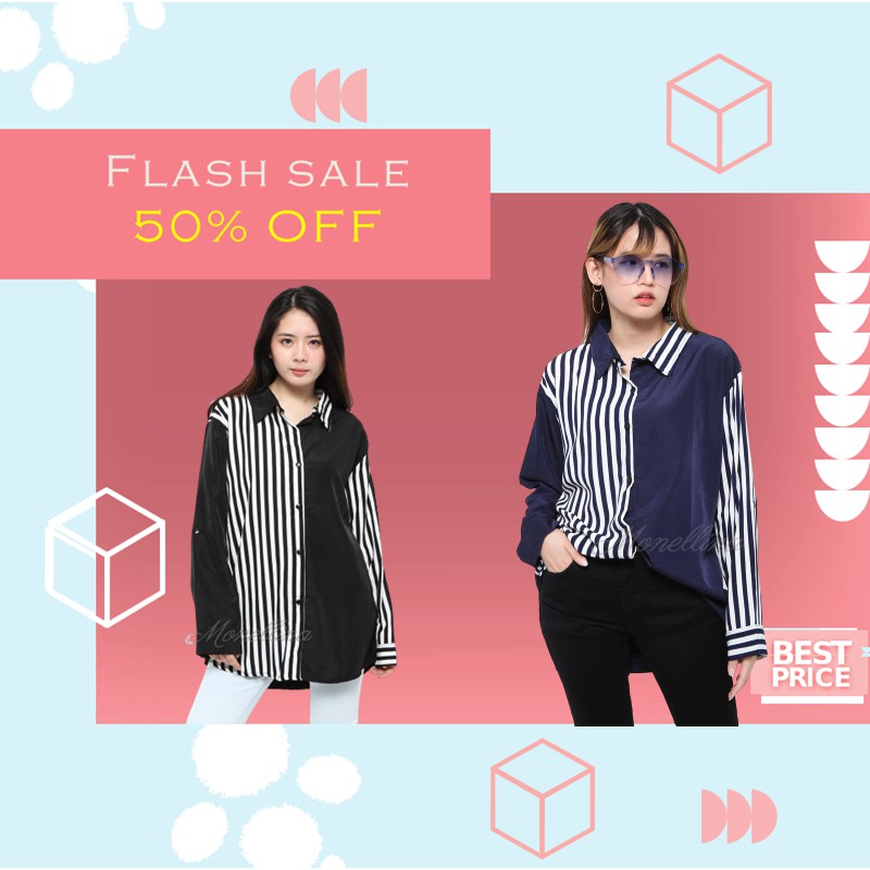 OFF - Baju Wanita Kemeja Atasan Baju Cewek Kemeja Jumbo Kemeja Murah Kemeja Kekinian Kemeja 06187