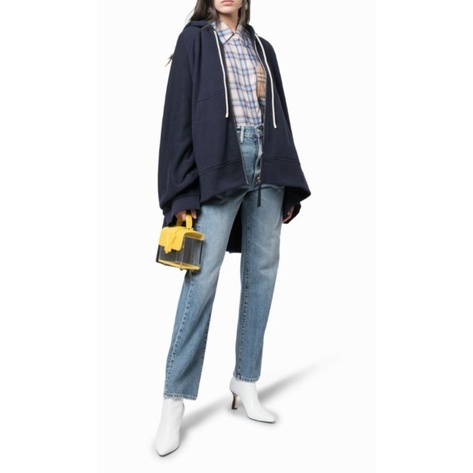 sweater wanita seken hudi loewe navy second branded hoodie preloved