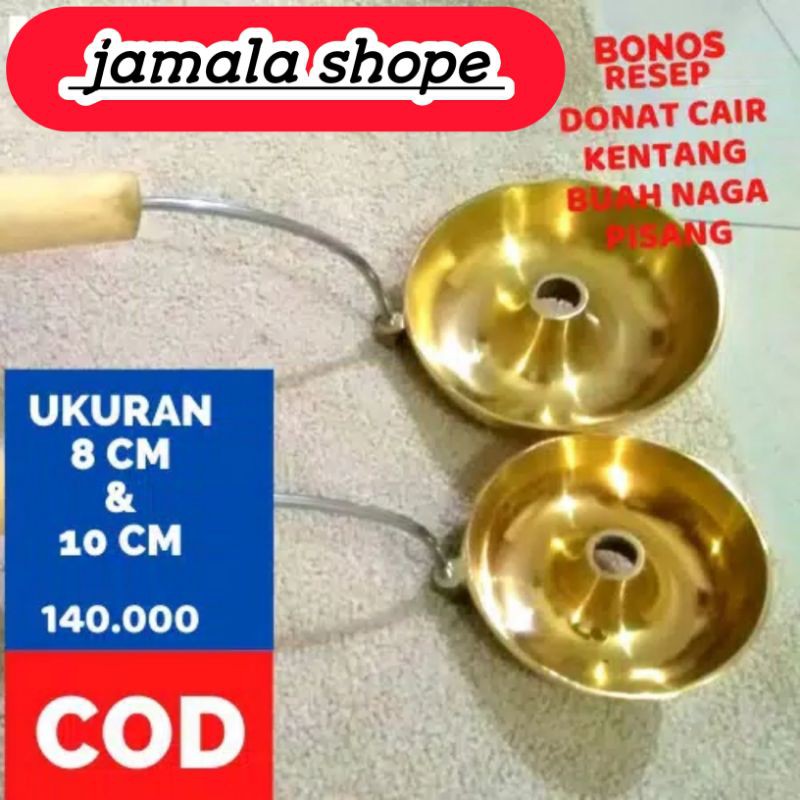 CETAKAN KUE DONAT CAIR KUNINGAN