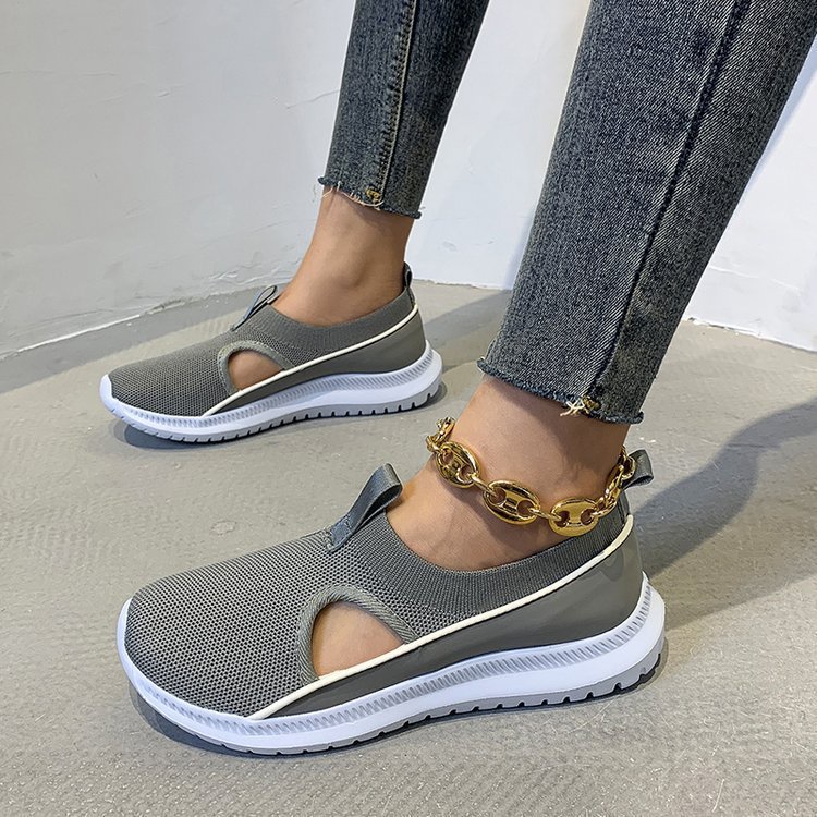 TBIG [COD] Sepatu Slip On Eccaslip Wanita Import Korea Style Santai Wanita Sepatu