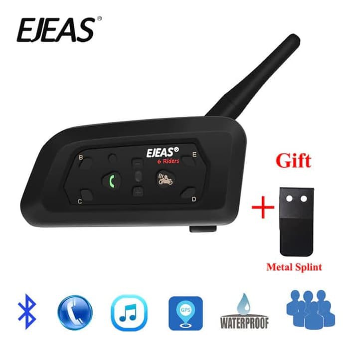 EJEAS V6 Pro Bluetooth Intercom 1200 meter 6 helm VS Vnetphone SENA V8
