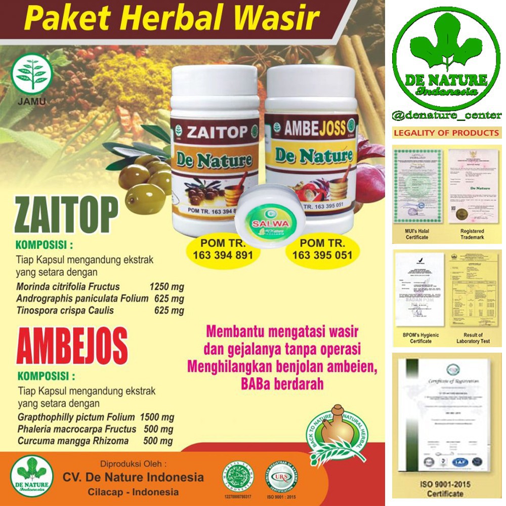 Obat Wasir Ambeien Stadium 3 dan 4 Denature