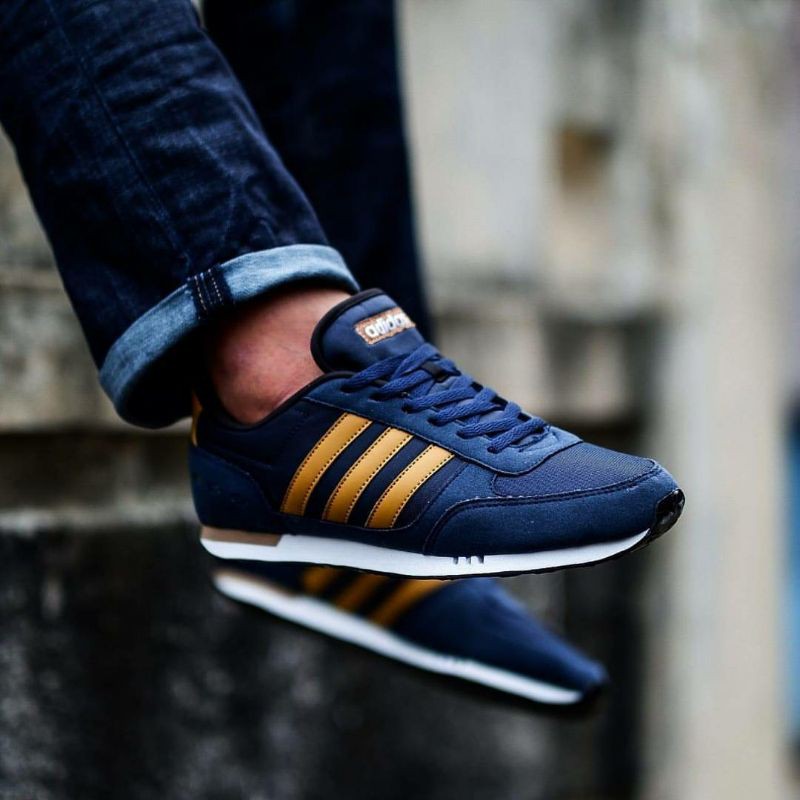 ADIDAS NEO CITY RACER NAVY BROWN