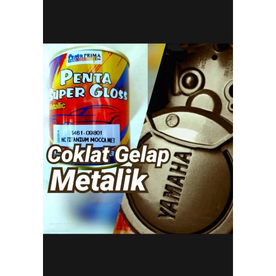 PENTA SUPER GLOSS TITANIUM MOCA MET MAGNESIUM BROWN METALIK CAT BODY CAT DUCO 200 cc