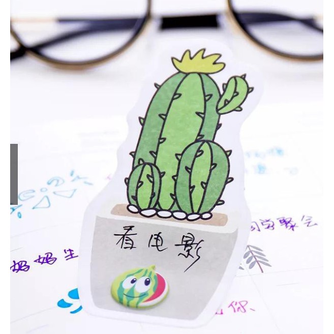 NOTES CACTUS SCRAPBOOK JOURNAL PLANNER DIARY LABEL PEMBATAS BUKU