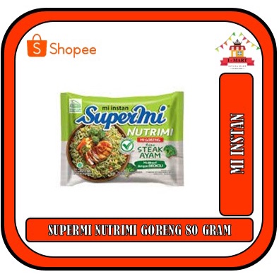 

SUPERMI NUTRIMI 80 GRAM MI INSTAN MIE GORENG DIBUAT DENGAN BROKOLI SEHAT BERGIZI TINGGI