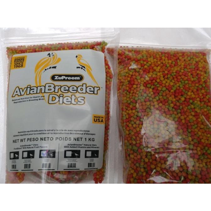 

Zupreem Avian Breeder Fruit Flavor Size M Repack 1 Kg