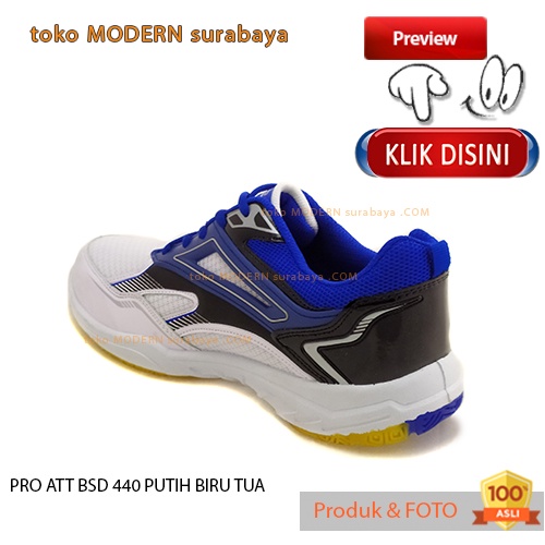 PRO ATT BSD 440 PUTIH BIRU TUA sepatu pria olahraga sneakers kets