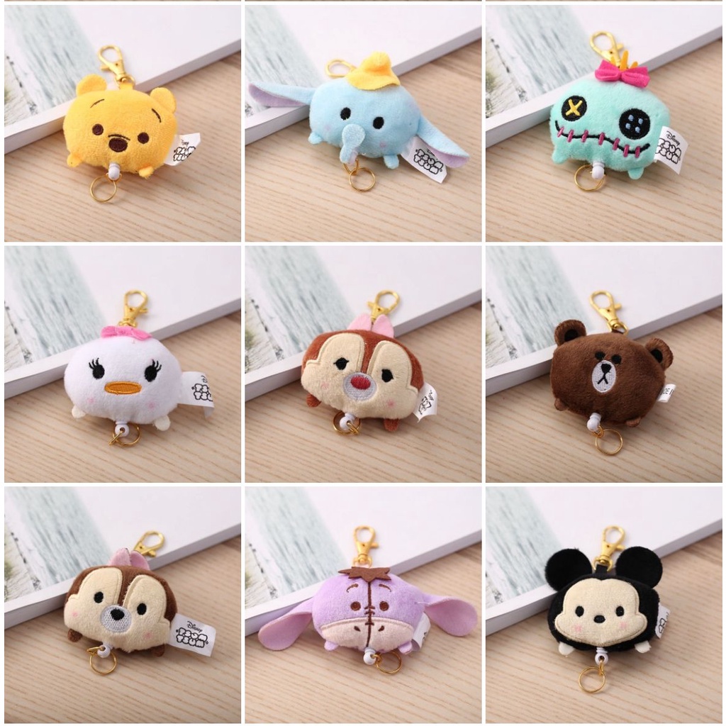 GANTUNGAN KUNCI KEYCHAIN STITCH LOTSO SULLEY DUMBO WINNIE THE POOH EEYORE DAISY DUCK SCRUMP MICKEY MINNIE MOUSE CHIP DALE IMPOR KARAKTER LUCU