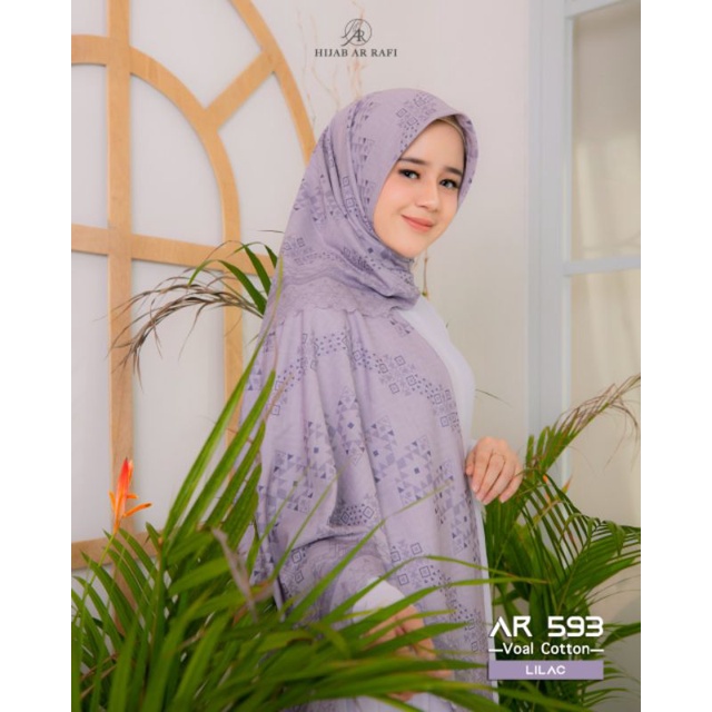 ARRAFI HIJAB SEGI EMPAT MOTIF BEST SELLER - AR 593 - HIJAB ARRAFI