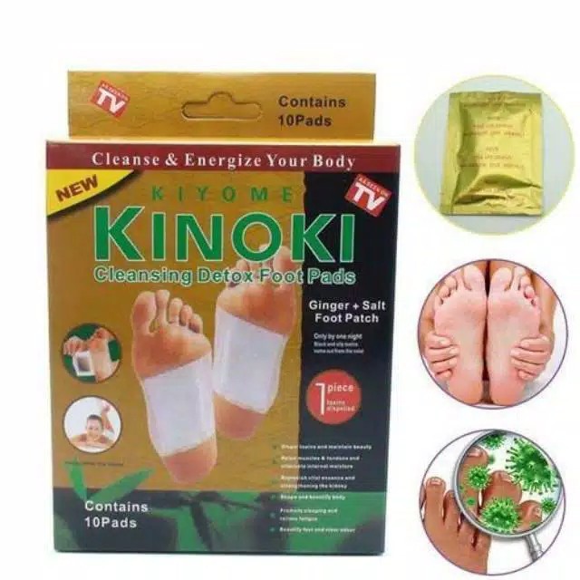 Kinoki Gold Detox Foot Patch ( 1 Bungkus Isi 10pcs )