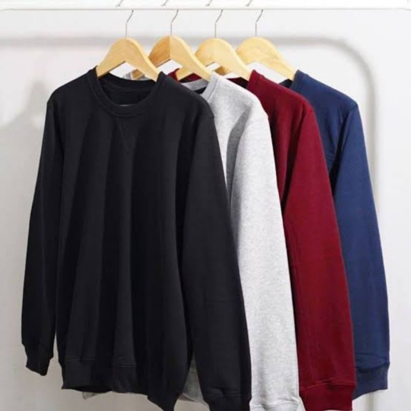 JAKET SWEATER PRIA Sweater Basic polos dewasa