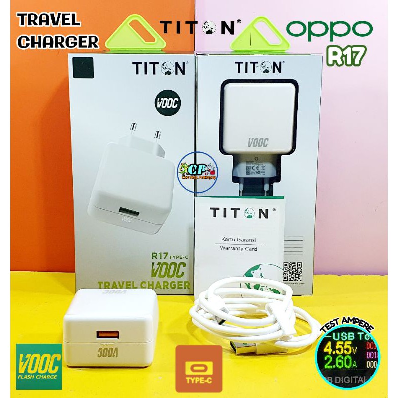 Travel Charger Titon Oppo Vooc R17 USB Type C